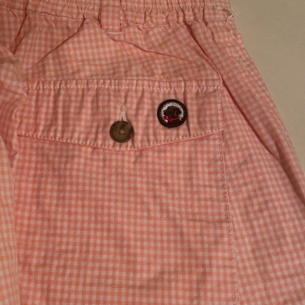 Men’s Southern Proper pink gingham shorts. 6” - Picture 3 of 4